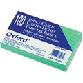 Esselte Pendaflex Corp. Oxford® Rule Index Cards 7321GRE, 3" x 5", Green, 100/Pack 7321GRE